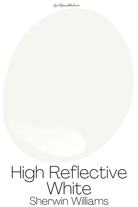 Sherwin williams high reflective white. Things To Know About Sherwin williams high reflective white. 
